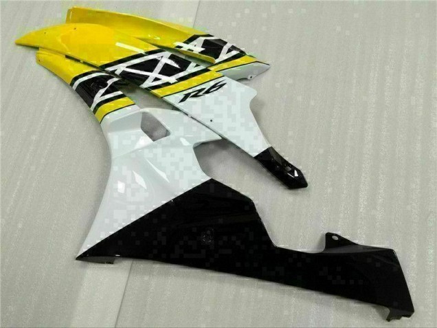Amarelo Branco Preto Moto Plásticos R6 2006-2007 Amarelo Branco Preto Moto Plásticos R6 2006-2007
