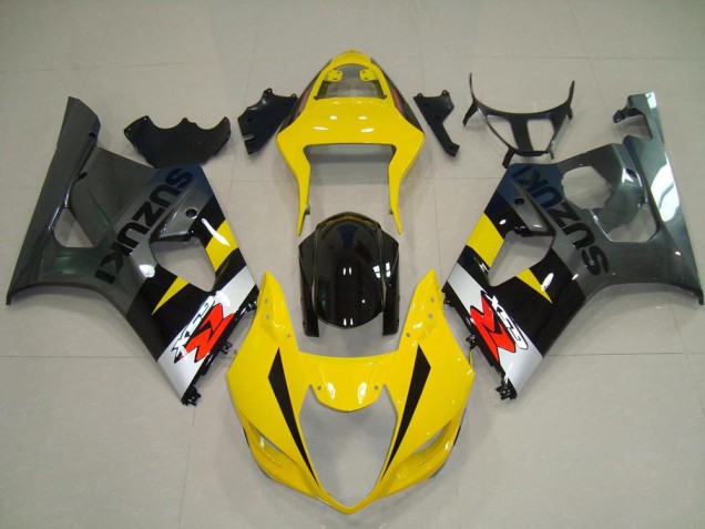 Amarelo Cinzento Carenagem Moto GSXR 1000 K3 2003-2004 Amarelo Cinzento Carenagem Moto GSXR 1000 K3 2003-2004