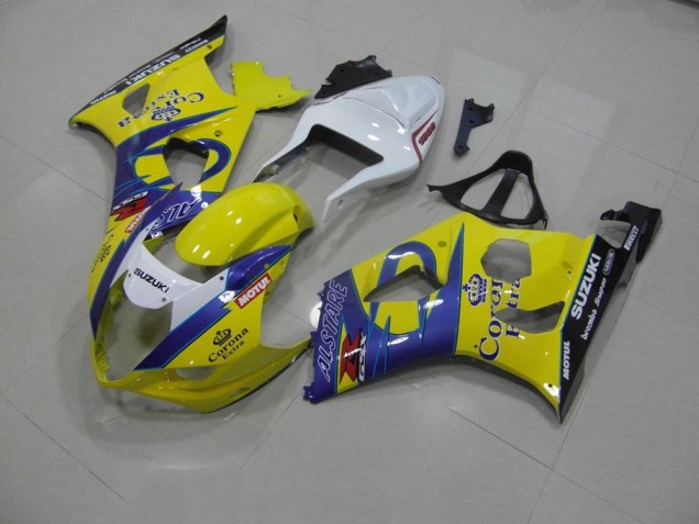 Amarelo Corona Carenagem Moto GSXR 1000 K5 2005-2006 Amarelo Corona Carenagem Moto GSXR 1000 K5 2005-2006