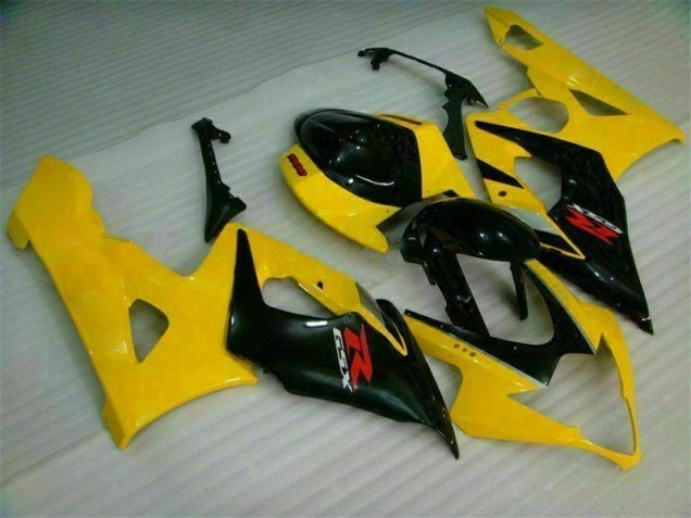 Amarelo Preto Kit Completo Carenagem Moto GSXR 1000 K5 2005-2006 Amarelo Preto Kit Completo Carenagem Moto GSXR 1000 K5 2005-2006