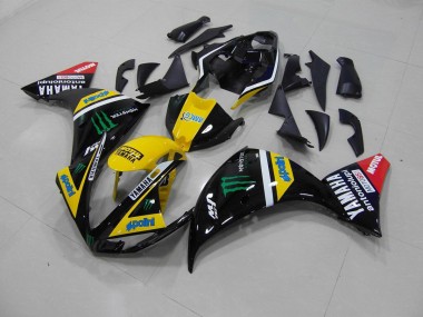 Amarelo Preto Monster Carenagem & Plástico Moto R1 2012-2014