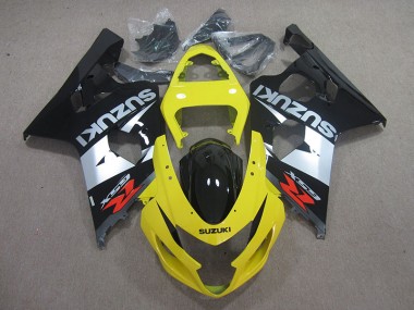 Amarelo Preto Prata Carenagem Moto GSXR 750 K4 2004-2005