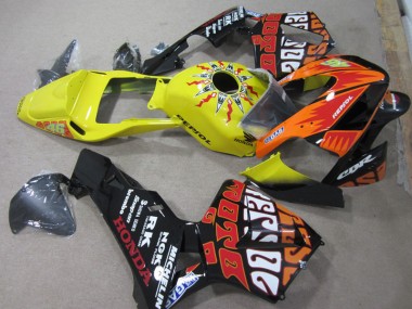 Amarelo Preto Repsol 46 Carenagem Moto CBR 600RR 2003-2004