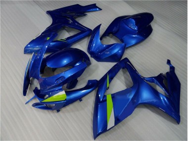 Azul Abs Moto Plástico GSXR 600 / 750 K6 2006-2007