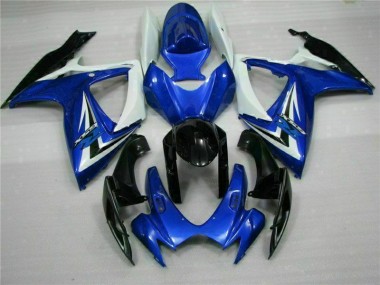 Azul Abs Moto Plásticos GSXR 600 / 750 K6 2006-2007