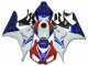 Azul Branco Carenagem Moto CBR 1000RR 2006-2007 Azul Branco Carenagem Moto CBR 1000RR 2006-2007