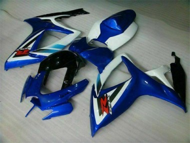 Azul Branco Carroçaria Moto GSXR 600 / 750 K6 2006-2007