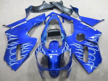 Azul Branco Chama Carenagem Moto ZX12R 2000-2001