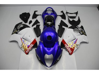 Azul Branco Kit Carenagem Moto GSXR 1300 Hayabusa 1996-2007