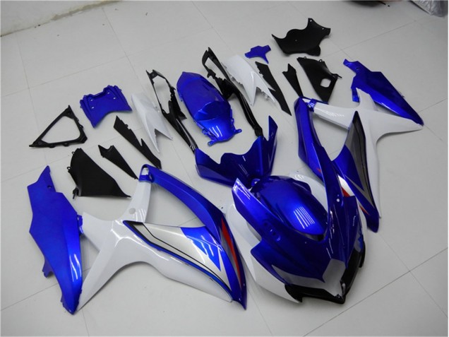 Azul Branco Kit Completo Carenagem Moto GSXR 600 / 750 K8 2008-2010
