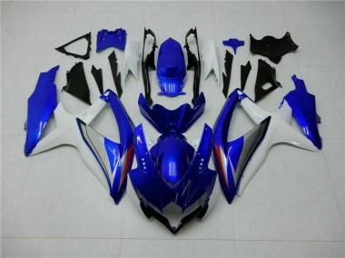 Azul Branco Kits Completo Carenagem Moto GSXR 600 / 750 K8 2008-2010