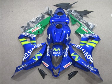 Azul Branco Movistar Carenagem Moto CBR 600RR 2007-2008