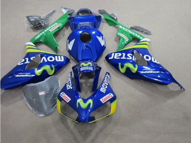 Azul Movistar Castrol Carenagem Moto GSXR 600 K6 2006-2007
