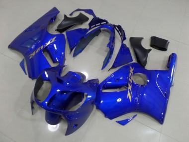 Azul & Ouro Adesivo Carenagem Moto ZX12R 2000-2001