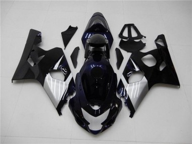 Azul Prata Carenagem Moto GSXR 600 / 750 K4 2004-2005