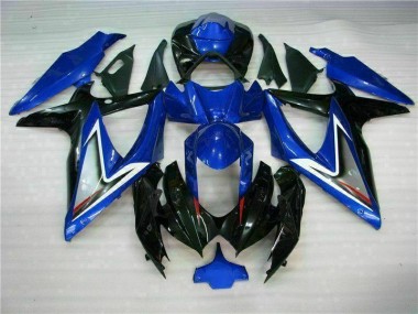 Azul Preto Abs Kit Carenagem & Plásticos Moto GSXR 600 / 750 K8 2008-2010