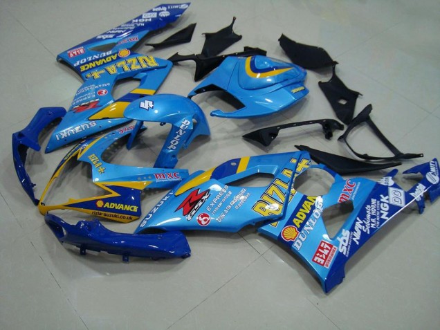 Azul Rizla Carenagem Moto GSXR 1000 K5 2005-2006 Azul Rizla Carenagem Moto GSXR 1000 K5 2005-2006