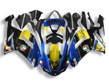 Azul Tubarão Carenagem Moto ZX6R 2007-2008
