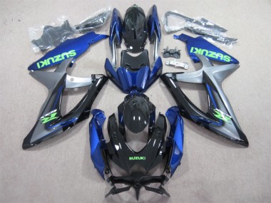 Azul Verde Decalque Carenagem Moto GSXR 600 K8 2008-2010