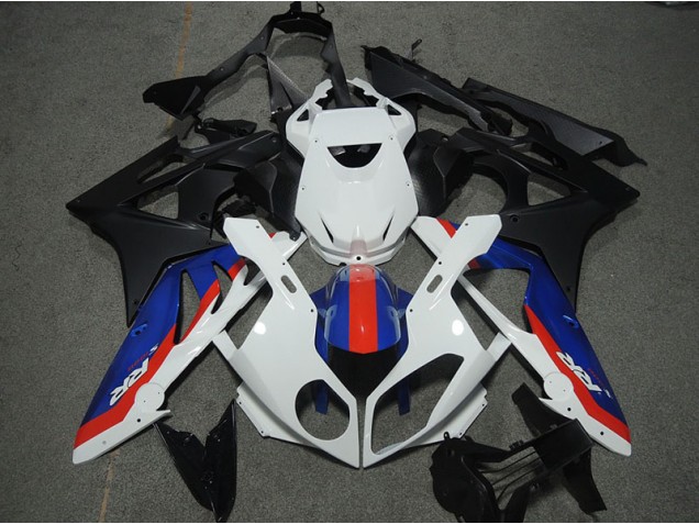 Azul Vermelho Branco Carenagem Moto CBR 600RR 2003-2004