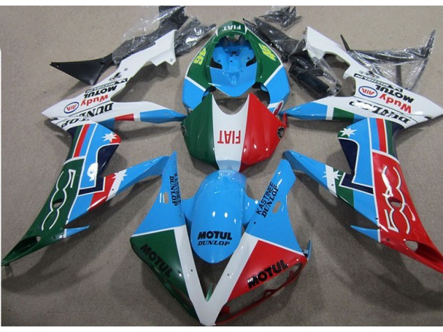 Azul Vermelho Verde Motul Kits Carenagem Moto CBR 1000RR 2004-2005 Azul Vermelho Verde Motul Kits Carenagem Moto CBR 1000RR 2004-2005