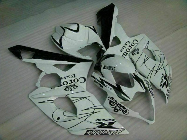 Branco Abs Moto Plástico GSXR 1000 K5 2005-2006 Branco Abs Moto Plástico GSXR 1000 K5 2005-2006