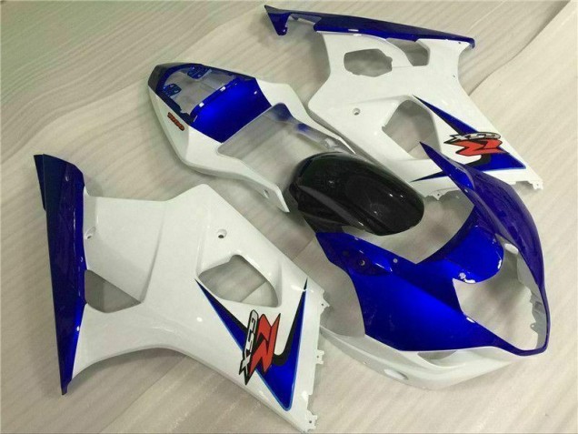 Branco Azul Carenagem Moto GSXR 1000 K3 2003-2004 Branco Azul Carenagem Moto GSXR 1000 K3 2003-2004
