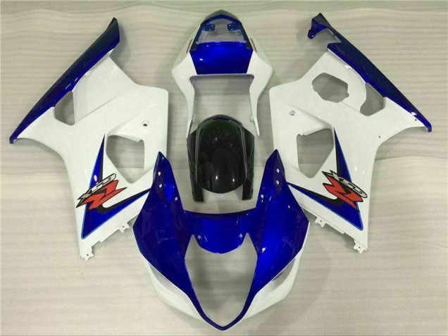 Branco Azul Carenagem Moto GSXR 1000 K3 2003-2004 Branco Azul Carenagem Moto GSXR 1000 K3 2003-2004