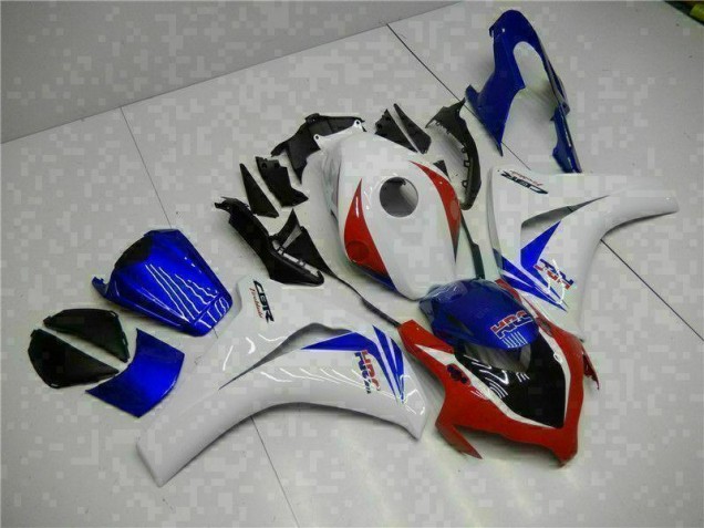 Branco Azul Carroçaria Moto CBR 1000RR 2008-2011 Branco Azul Carroçaria Moto CBR 1000RR 2008-2011