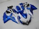 Branco Azul Kit Carenagem Moto GSXR 600 / 750 K8 2008-2010 Branco Azul Kit Carenagem Moto GSXR 600 / 750 K8 2008-2010