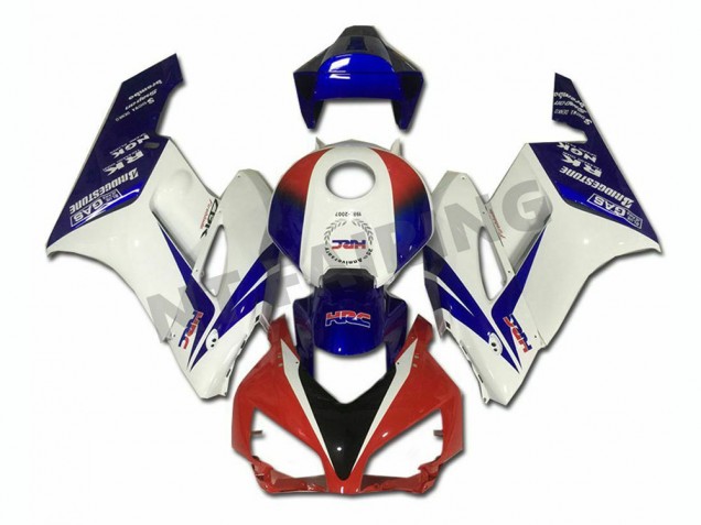Branco Azul Vermelho Carenagem Moto CBR 1000RR 2004-2005 Branco Azul Vermelho Carenagem Moto CBR 1000RR 2004-2005