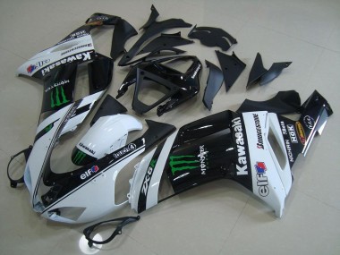 Branco Monster Carenagem Moto ZX6R 2007-2008