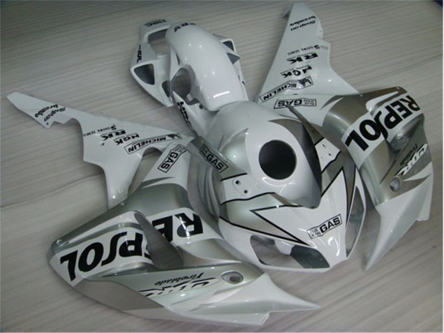 Branco Prata Preto Repsol Moto Plástico CBR 1000RR 2004-2005