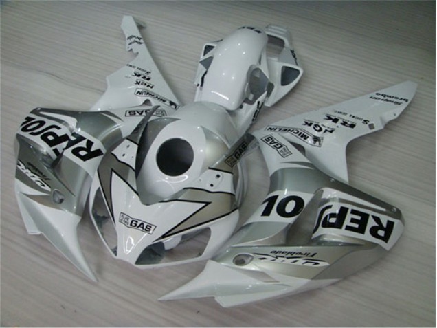 Branco Prata Preto Repsol Moto Plástico CBR 1000RR 2004-2005