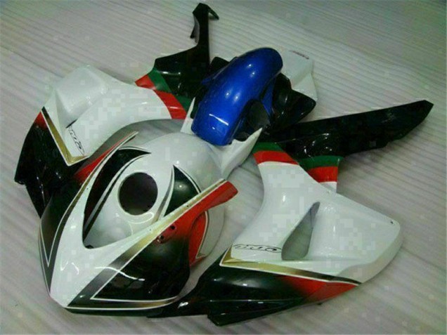 Branco Preto Carenagem Moto CBR 1000RR 2006-2007 Branco Preto Carenagem Moto CBR 1000RR 2006-2007