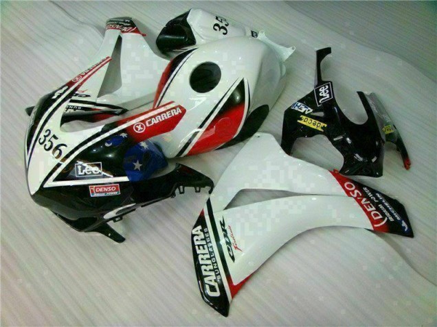 Branco Preto Injeção Kit Carenagem CBR 1000RR 2008-2011 Branco Preto Injeção Kit Carenagem CBR 1000RR 2008-2011