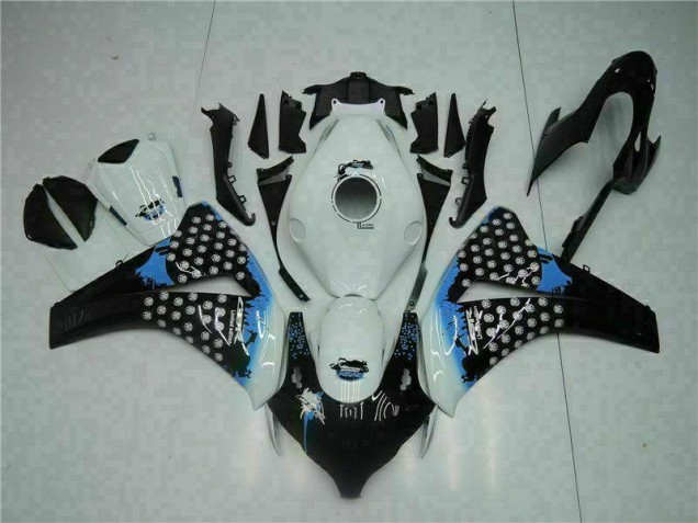Branco Preto Injeção Kit Carenagem Moto CBR 1000RR 2008-2011 Branco Preto Injeção Kit Carenagem Moto CBR 1000RR 2008-2011