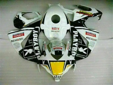 Branco Preto Playboy Abs Carenagem Moto CBR 1000RR 2008-2011