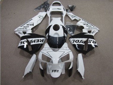 Branco Preto Repsol Carenagem Moto CBR 600RR 2003-2004