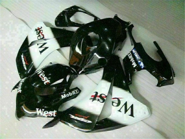 Branco Preto West Carenagem Moto CBR 1000RR 2008-2011 Branco Preto West Carenagem Moto CBR 1000RR 2008-2011
