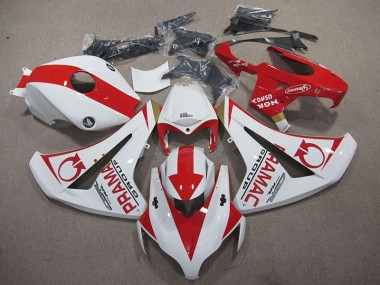 Branco Vermelho PRAMAC Carenagem Moto CBR 1000RR 2008-2011