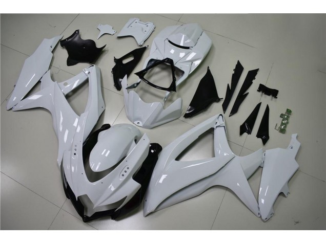 Brilhante Branco Carenagem Moto GSXR 600 / 750 K8 2008-2010