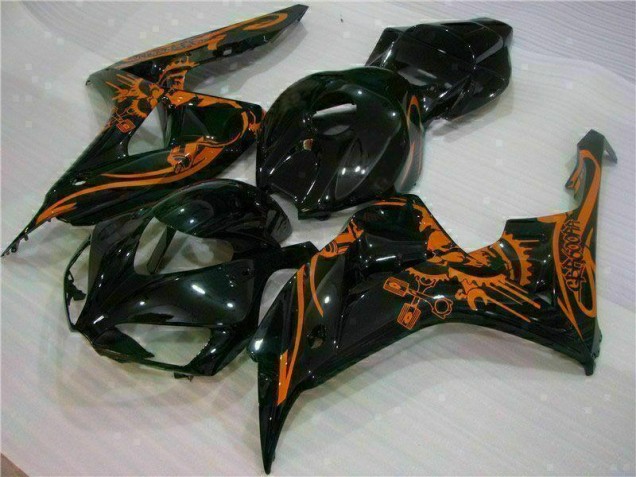 Castanho Preto Carenagem Moto CBR 1000RR 2006-2007