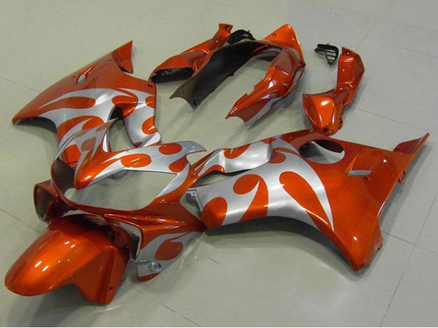 Laranja Prata Carenagem Moto CBR 600 F4i 2004-2007