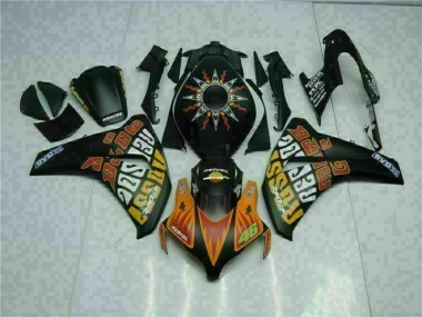 Laranja Preto Carenagem Moto CBR 1000RR 2008-2011