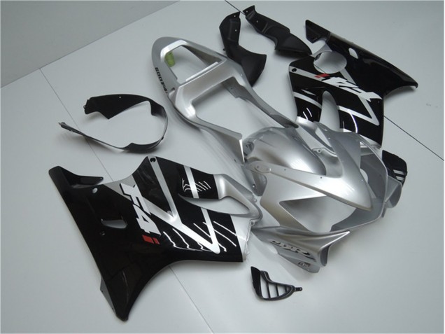 Prata Preto Carenagem Moto CBR 600 F4i 2001-2003 Prata Preto Carenagem Moto CBR 600 F4i 2001-2003