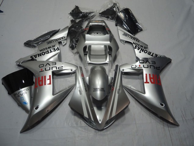 Prata Vermelho Fiat Carenagem Moto CBR 1000RR 2004-2005 Prata Vermelho Fiat Carenagem Moto CBR 1000RR 2004-2005