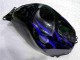 Preto & Azul Chama Carenagem Moto CBR 600RR 2003-2004 Preto & Azul Chama Carenagem Moto CBR 600RR 2003-2004