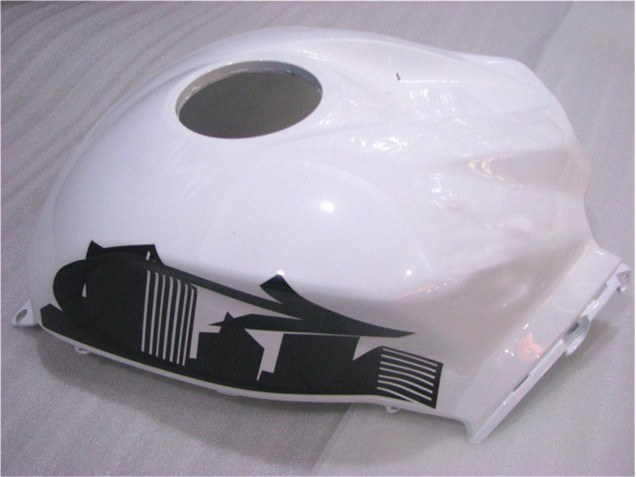 Preto Branco Carroçaria Moto CBR 600RR 2007-2008 Preto Branco Carroçaria Moto CBR 600RR 2007-2008