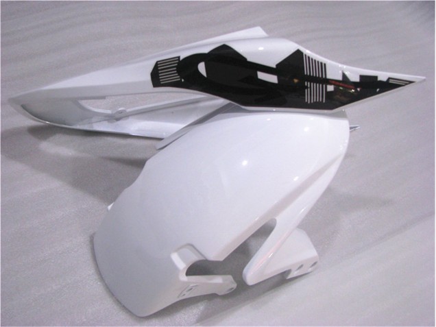 Preto Branco Carroçaria Moto CBR 600RR 2007-2008 Preto Branco Carroçaria Moto CBR 600RR 2007-2008